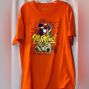 T Shirt 3Forty inc. size XL My Mind Rubik’s Cube Math Streetwear Fresh Grafitti
